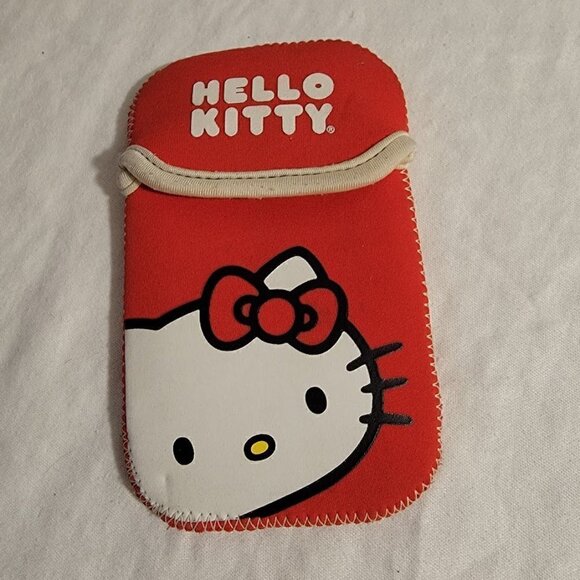 Universal Hello Kitty Style Multipurpose Phone Case Bag Pouch Red/White - Picture 2 of 5
